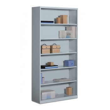 Multi-Shelf Metal Bookcase